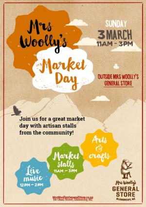 Mrs Woollys Market Day Poster March