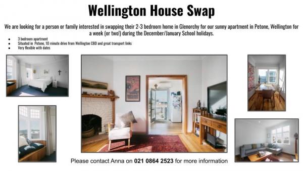 Wellington house swop