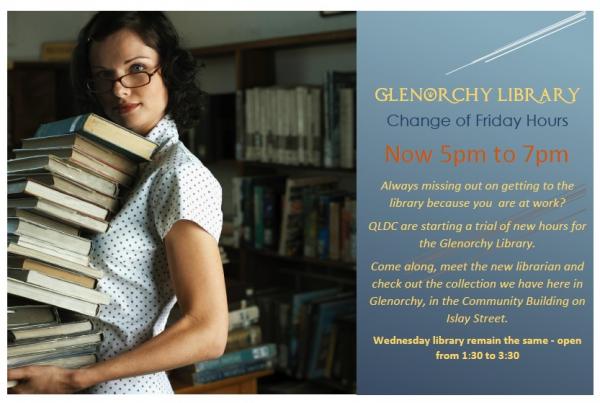 Glenorchy Library Change of Friday Hours