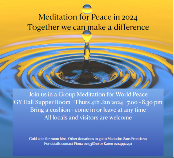 Peace meditation poster