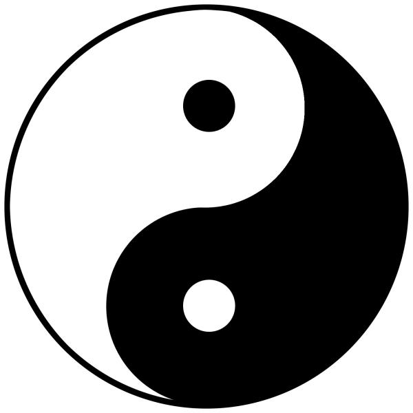 Ying yang sign