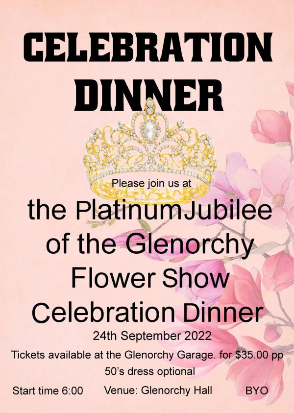 flower show dinner poster
