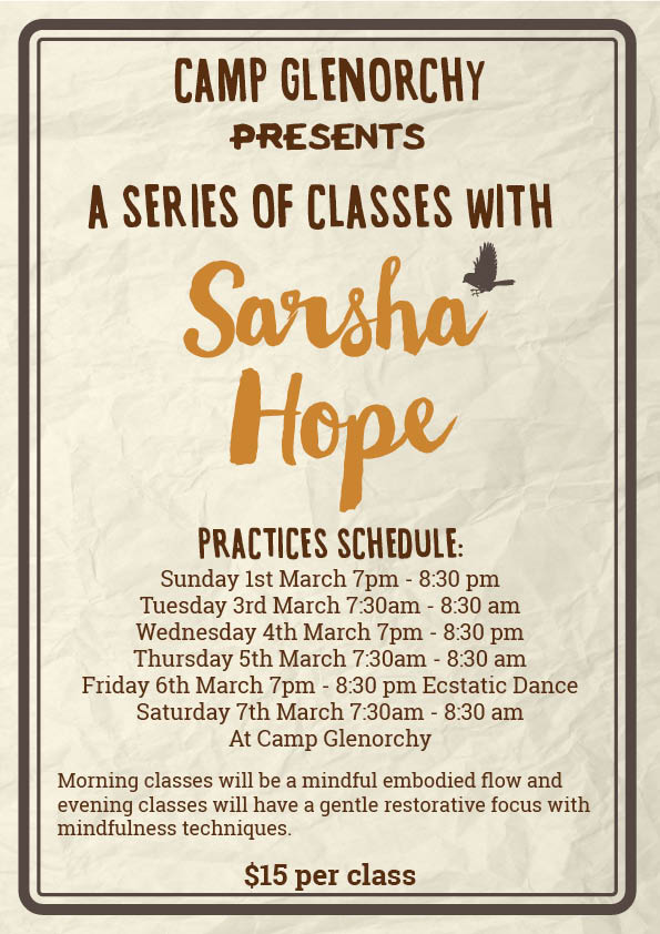 Sarsha Hope classes